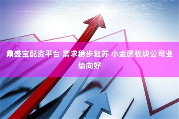 鼎盛宝配资平台 需求稳步复苏 小金属板块公司业绩向好